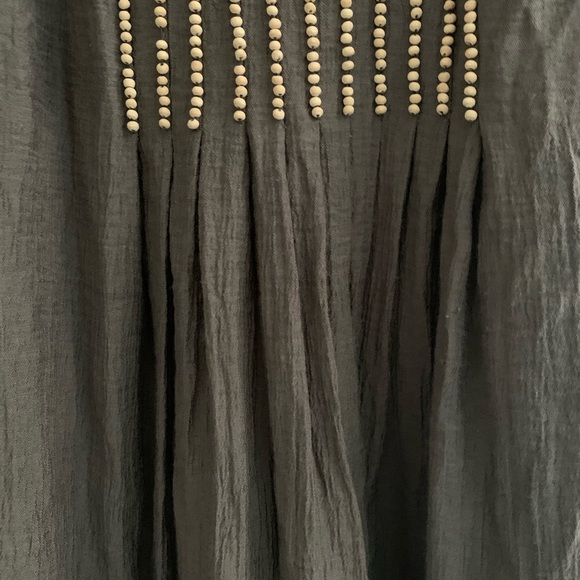 BCBG wooden bead pattern dress in olive green - Picture 11 of 11